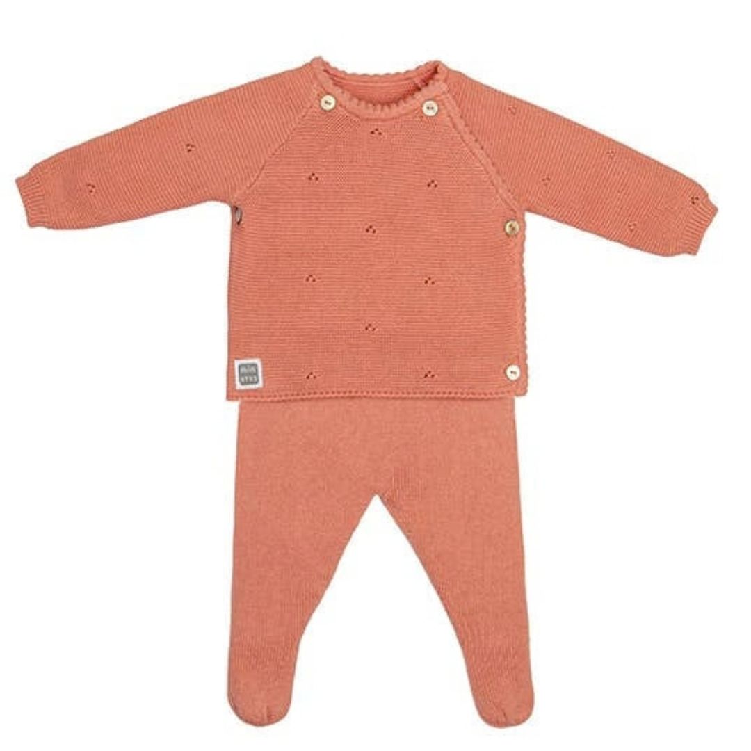 Neugeborenen & Baby-Set 100% Baumwolle 'Kyr' korall