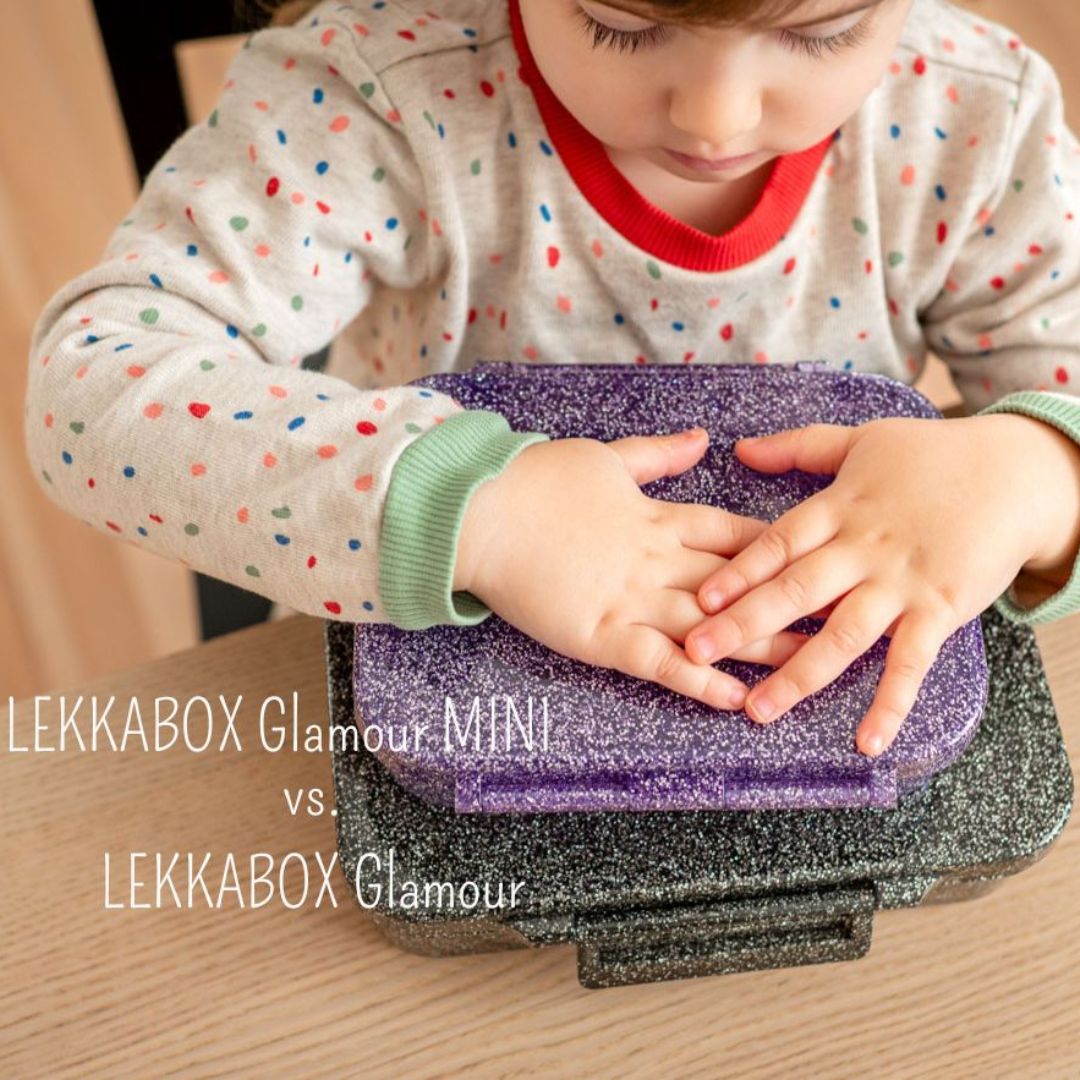 LEKKABOX Lunchbox mit 4 Fächern 'Glamour' purple