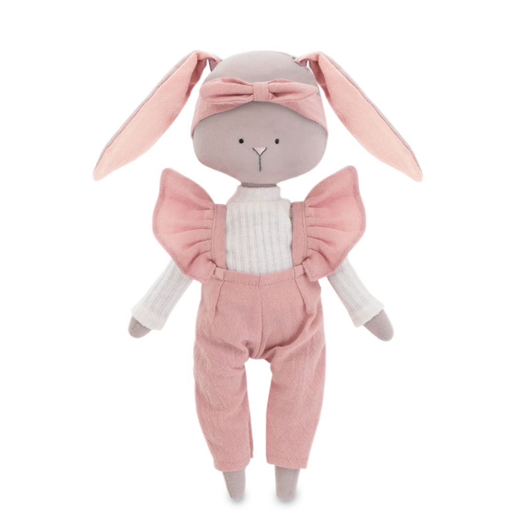 Plüschtier 'Lucy der Hase' mit Overall 30cm 0+