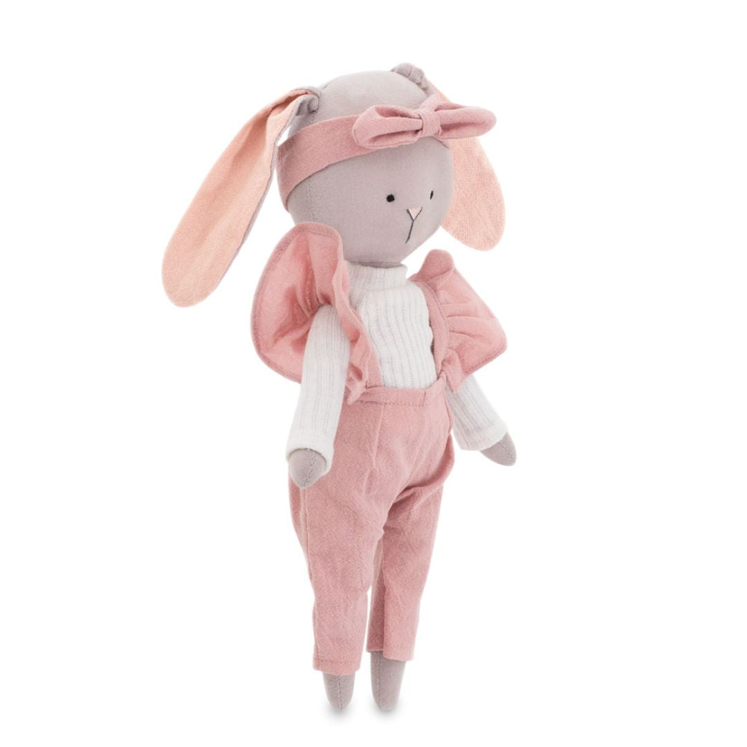 Plüschtier 'Lucy der Hase' mit Overall 30cm 0+