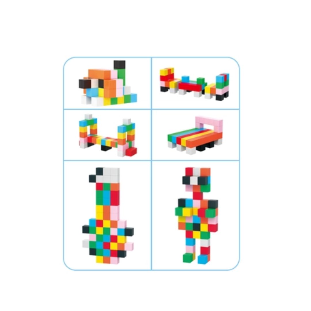 Magnet Cube-Bausteine | 54-teilig