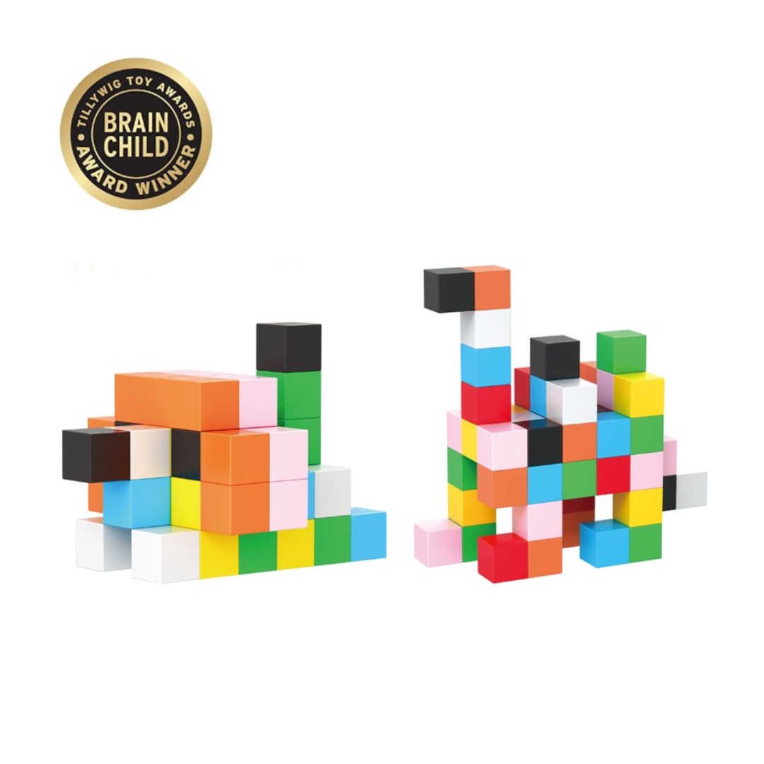 Magnet Cube-Bausteine | 54-teilig