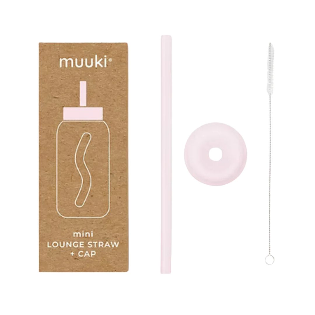 Mini Trinkhalm + Cap für Trinkflasche 500 ml marshmallow