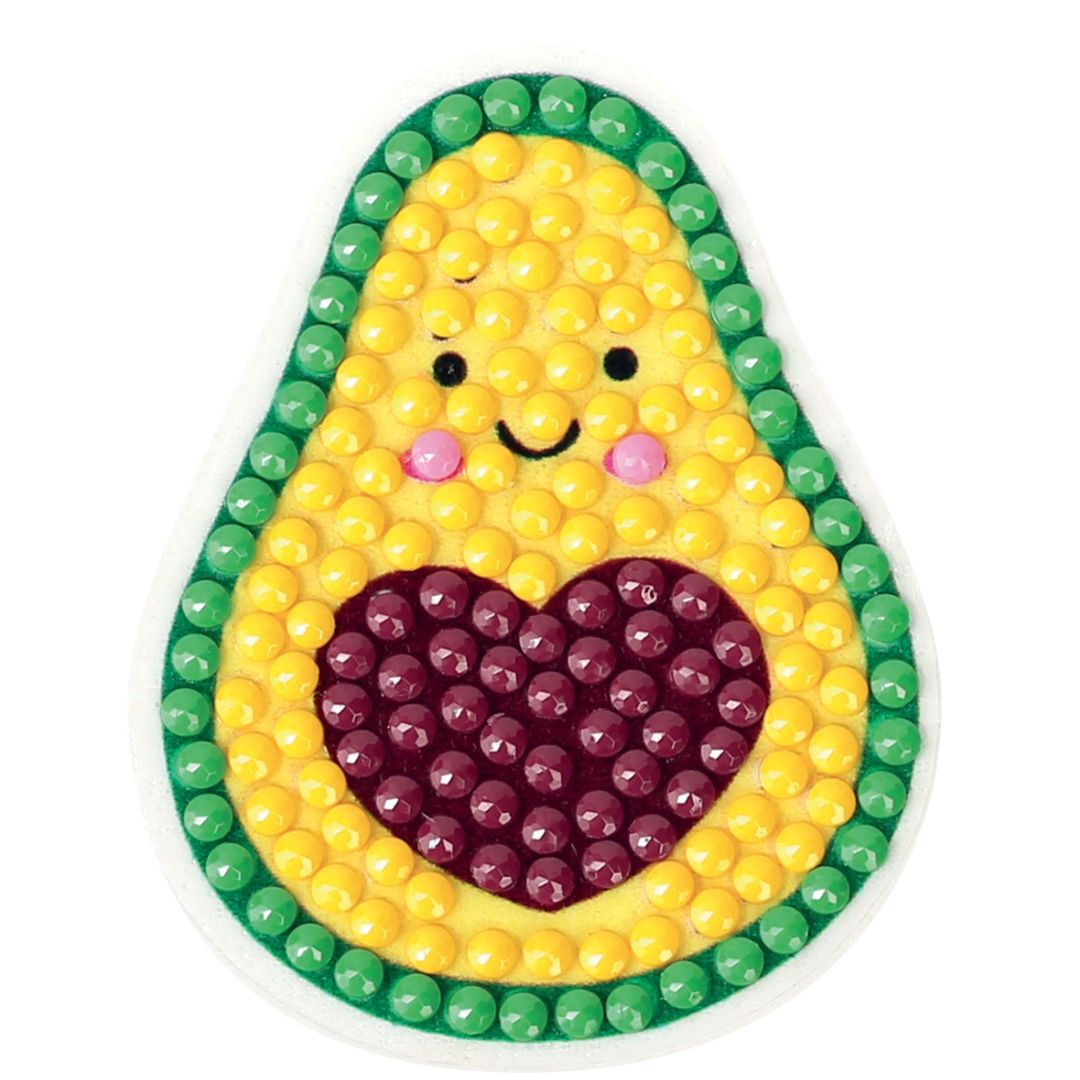 Mosaik Sticker Set aus Diamanten 'Avocado'
