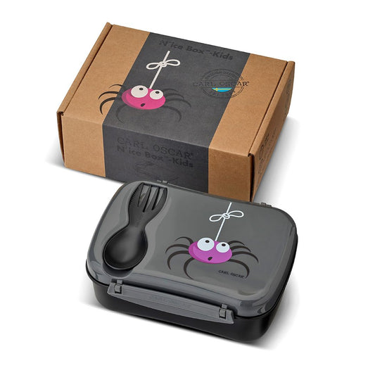 N'Ice Box für Kids Lunchbox mit Kühlpackung Spider anthra