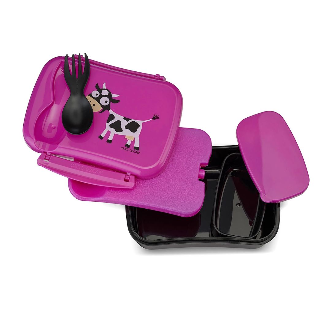 N'Ice Box für Kids Lunchbox mit Kühlpackung Giraffe blau