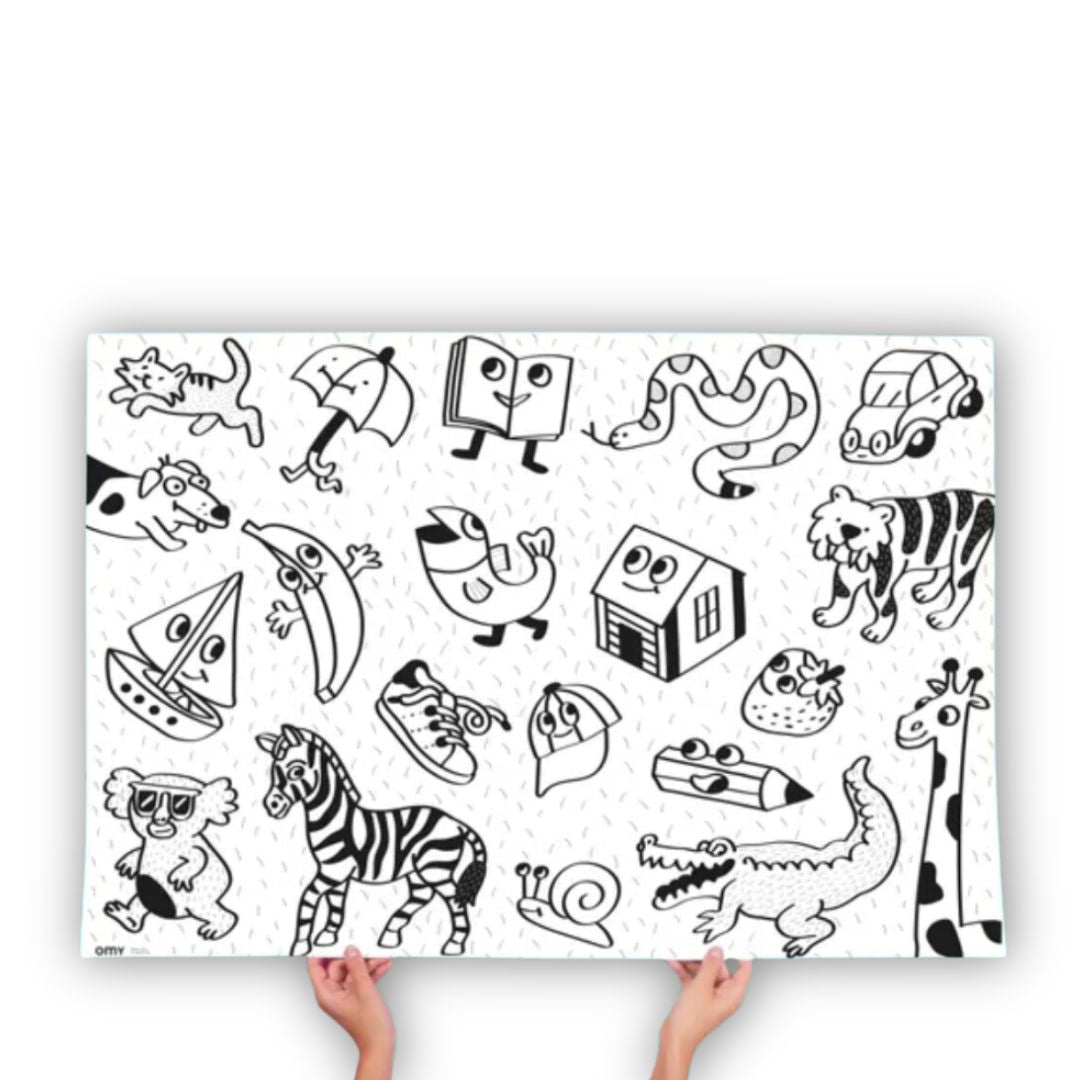 OMY Giant Coloring Poster 'My First Art Poster'