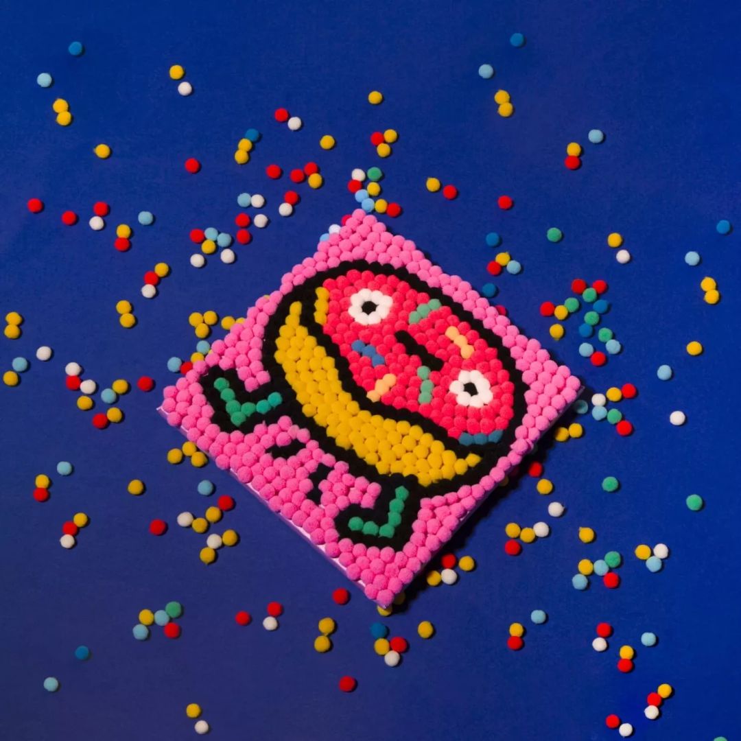 OMY Pom Pom Art 'Donut'