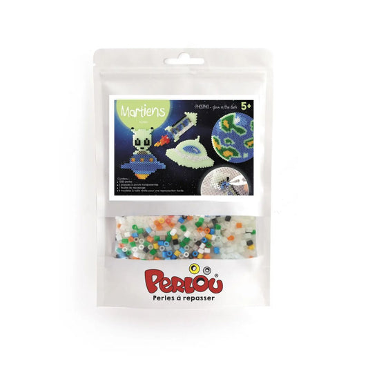 Perlou 1500 Perlen Set phosphoreszierend