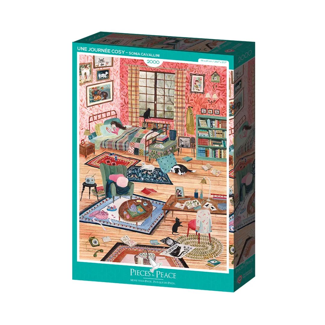 Puzzle 2000 Teile 'Ein Gemütlicher Tag'