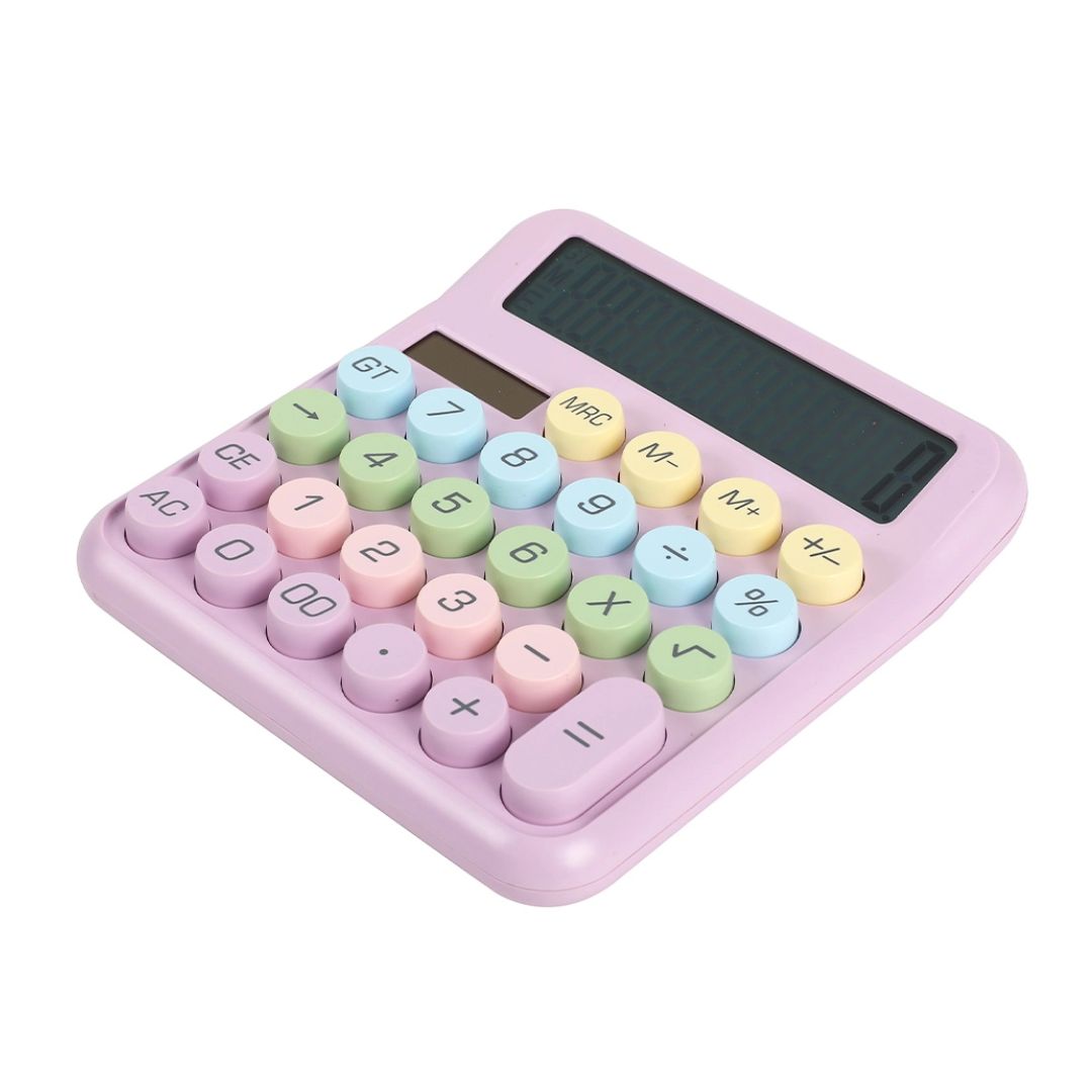 Rechenhilfe Taschenrechner Candy Macaron Rosa