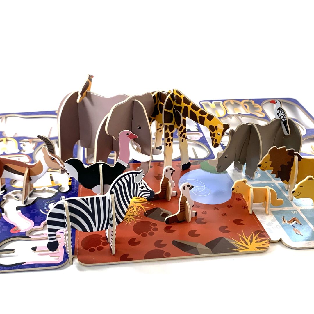 Spielset 'Savannen Tiere' Konstruktionsspiel