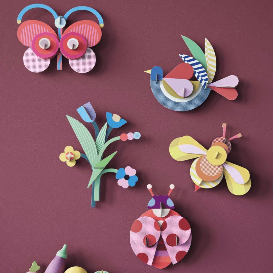 Studio Roof | Wall Art 'Stripy Butterfly'
