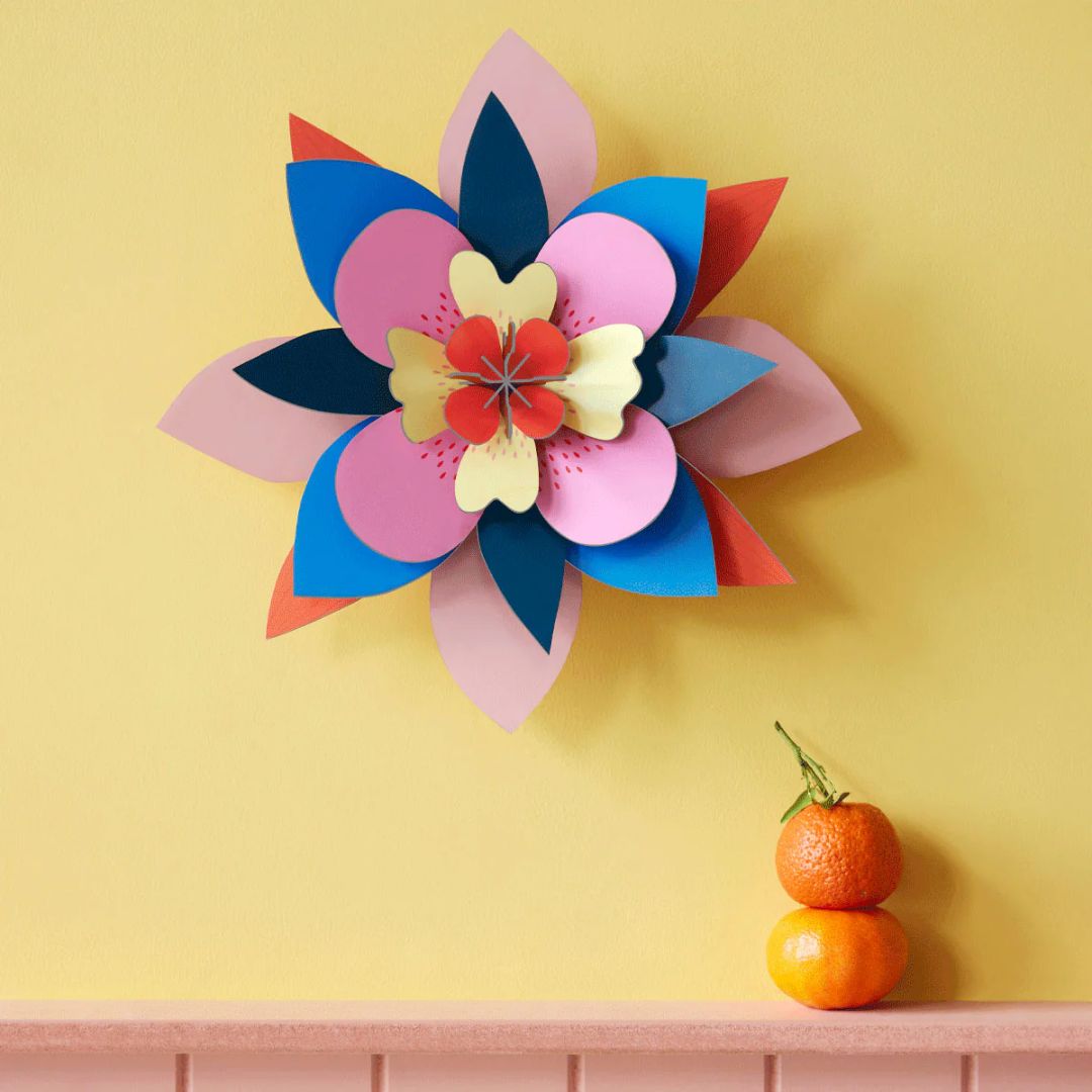 Studio Roof | Flower Wall Art - Dragonfruit Punch