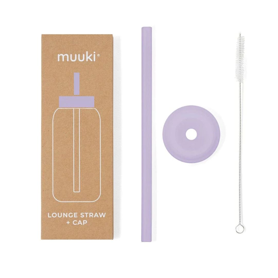 Trinkhalm + Cap für Trinkflasche 720 ml lila