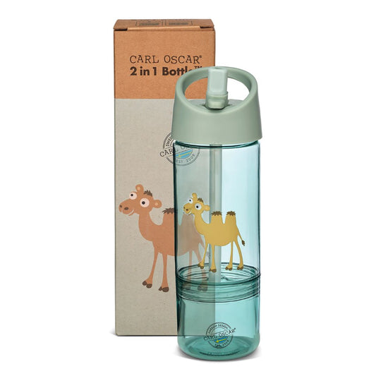 Wasserflasche 2 in 1 Tritan Renew 'Kamel' mintgrün
