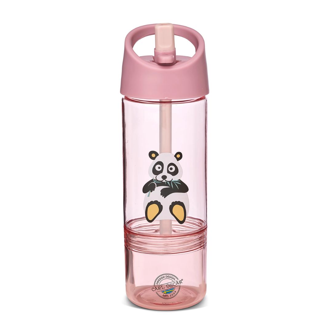 Wasserflasche 2 in 1 Tritan Renew 'Panda' rosa