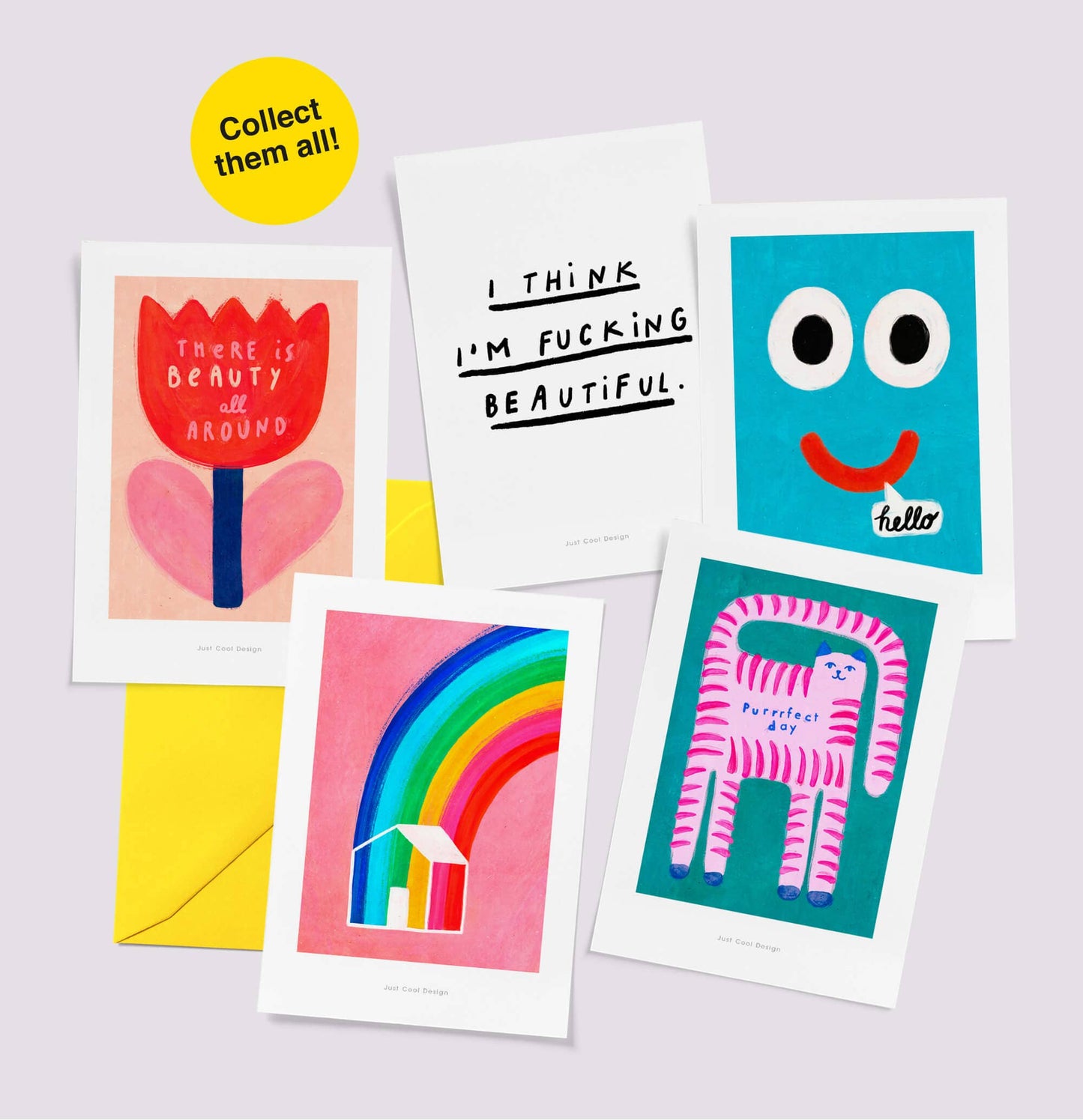 Mini-Kunstdruck 'Happy Birthday Champagner' Karte mit Briefumschlag