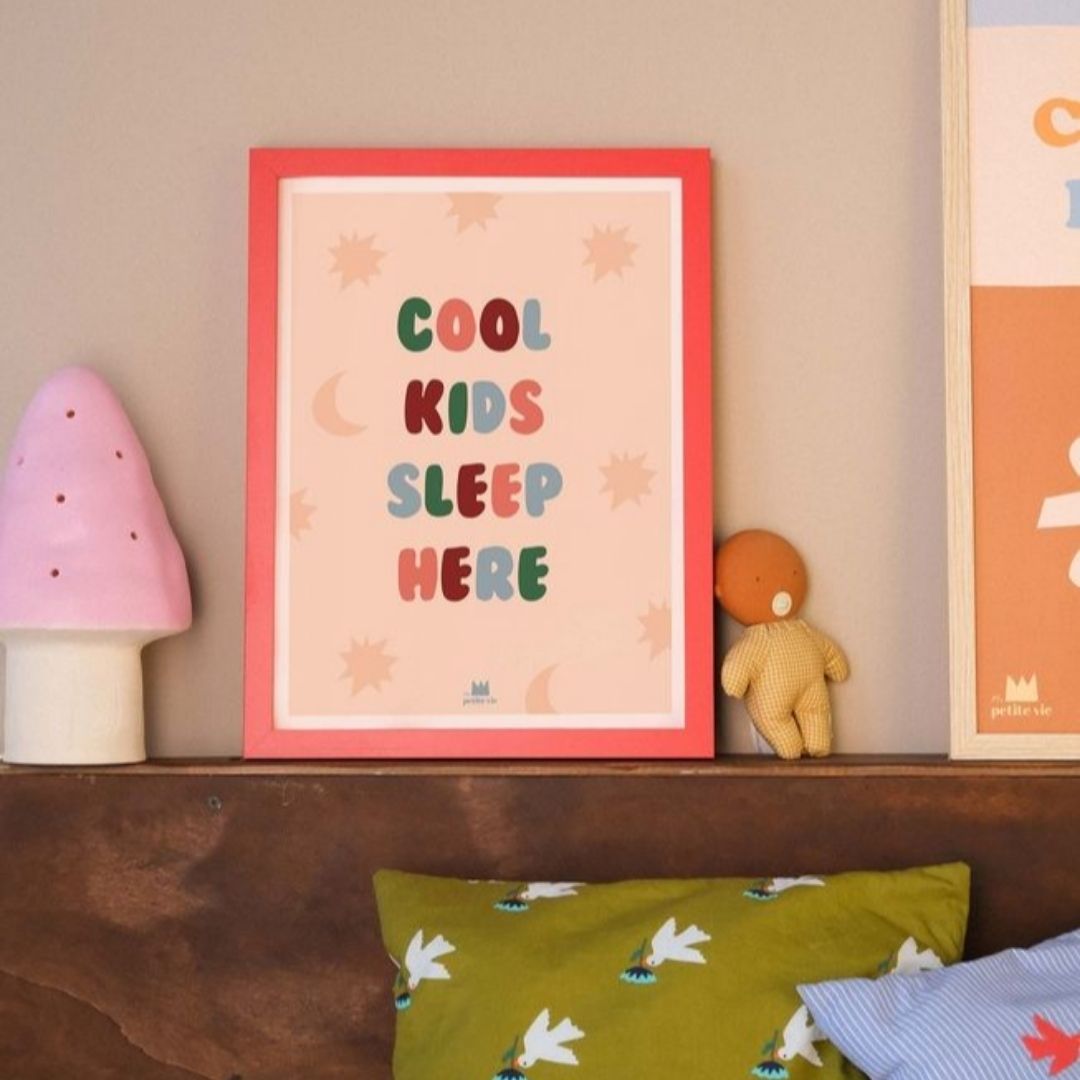 Kunstdruck A3-Poster 'Cool Kids Sleep Here' 30x40