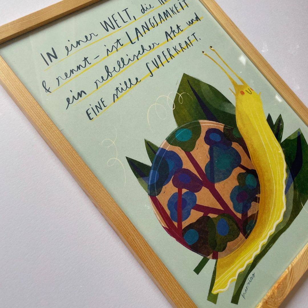 Kunstdruck Print A4 'Langsamkeit'