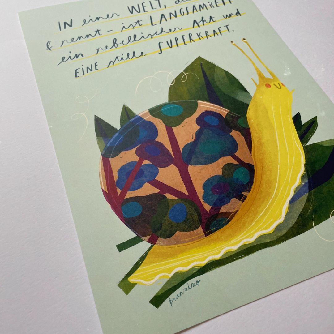 Kunstdruck Print A4 'Langsamkeit'