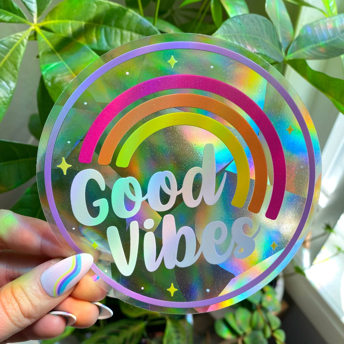 Good Vibes Suncatcher Aufkleber