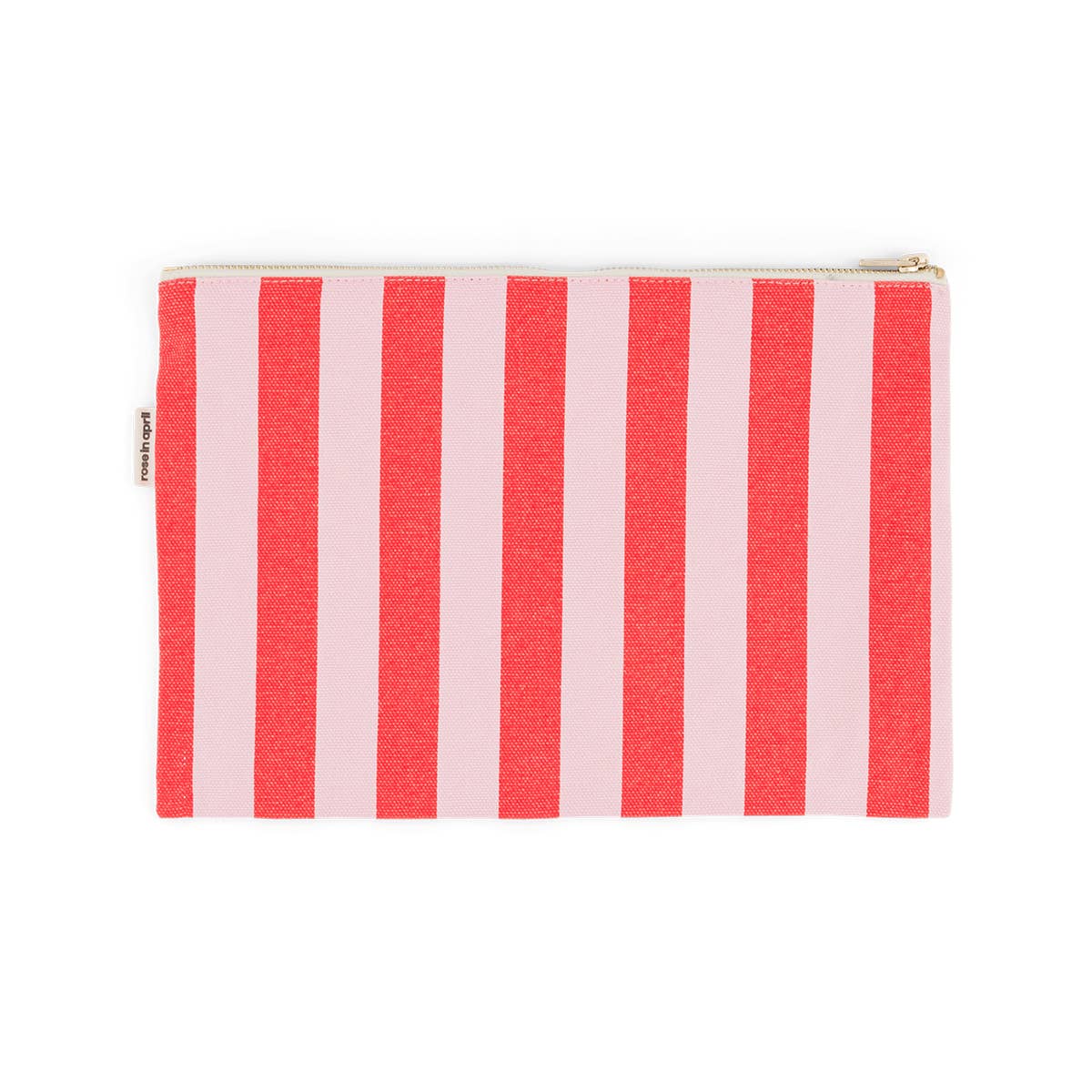 Lili Clutch mit Streifen tomate/candy pink