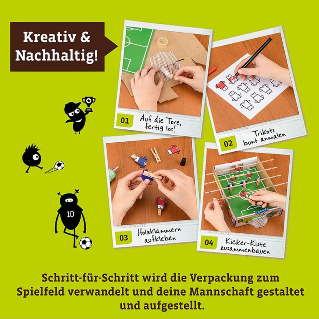 Alleskönner Kiste: Fußball Tischkicker bauen