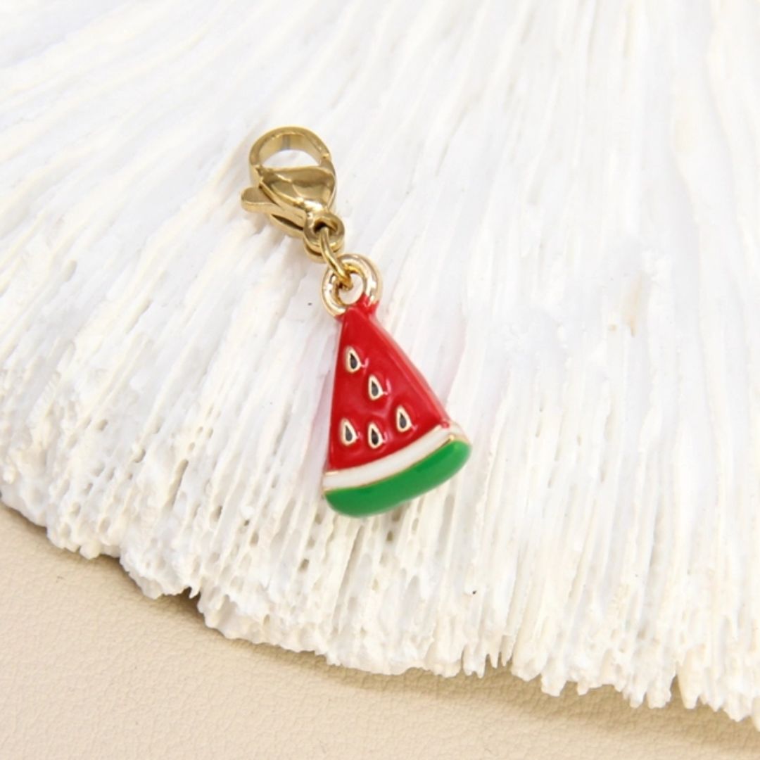 Süßer Anhänger 'Wassermelone' gold