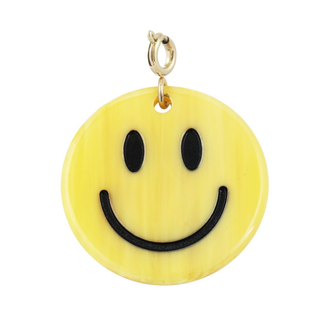 Anhänger Smiley gelb gold
