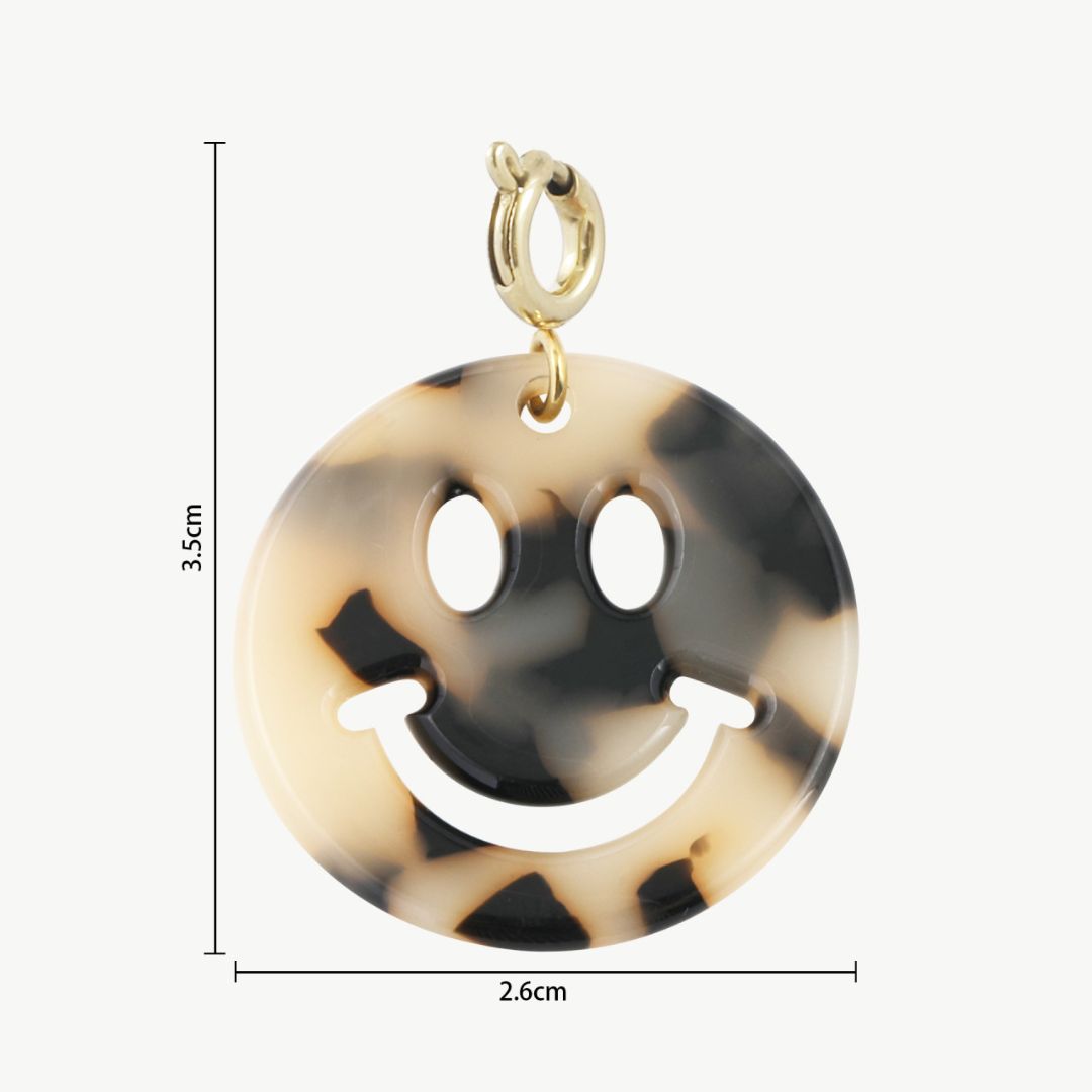 Anhänger Smiley leo/gold