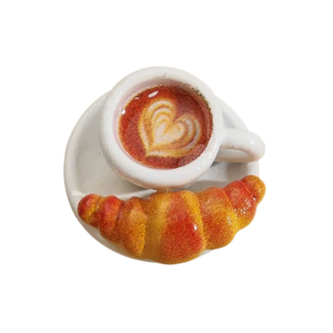 CHARMS | Anhänger 'Croissant Kaffee'