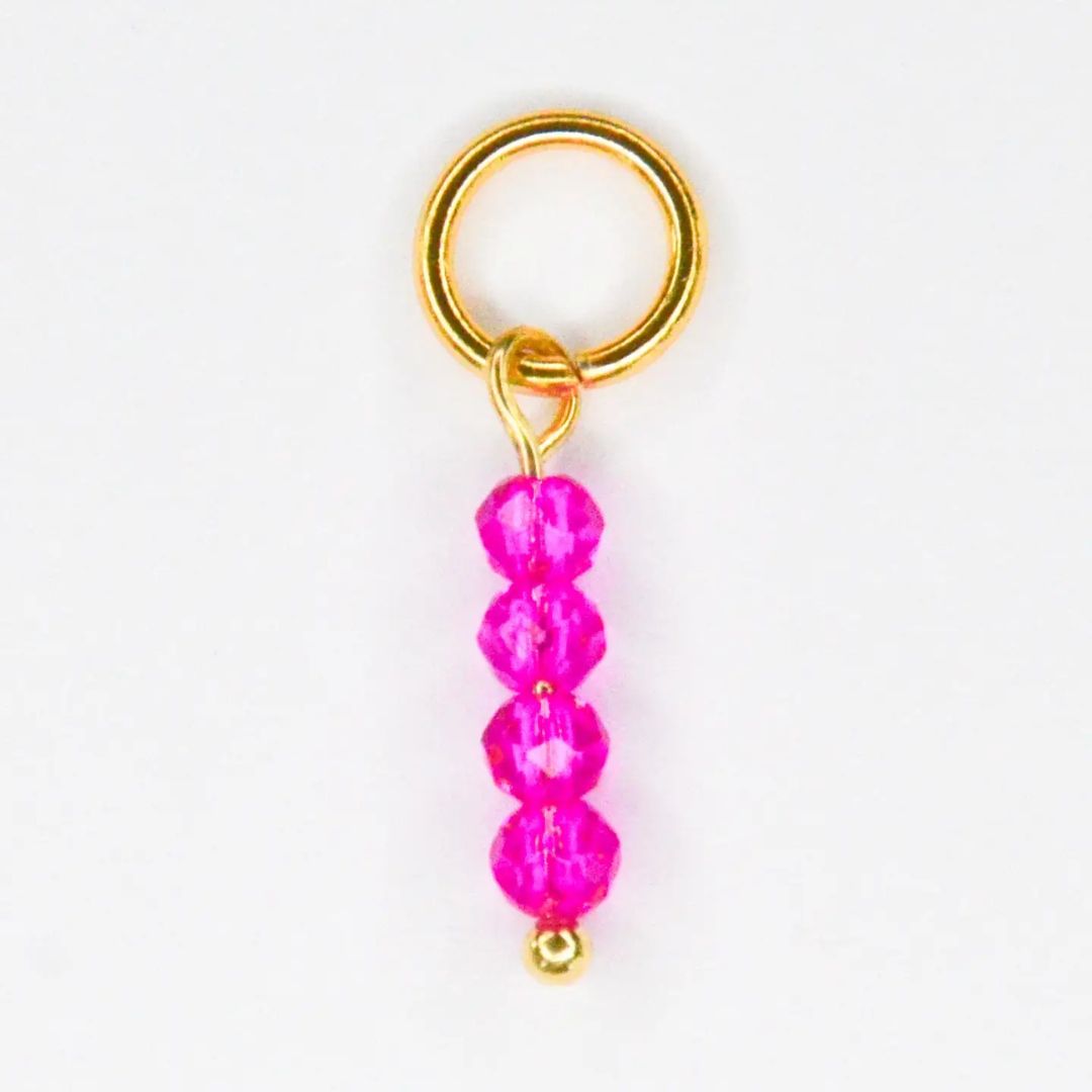 Anhänger Facette rosa