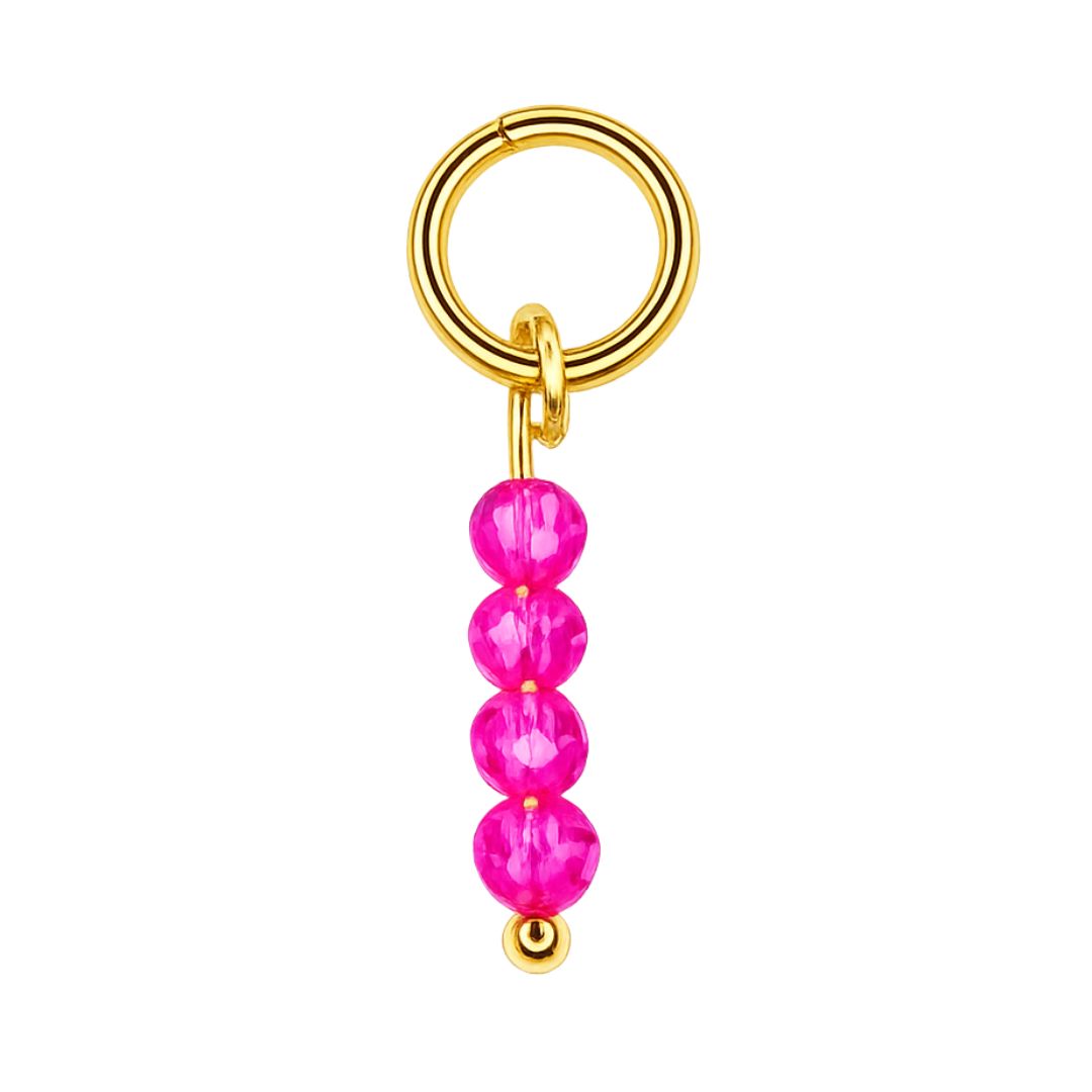 Anhänger Facette rosa