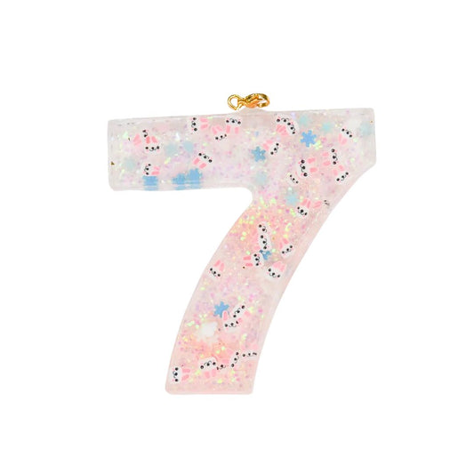 Anhänger Zahlen 'Glitter Bunny'