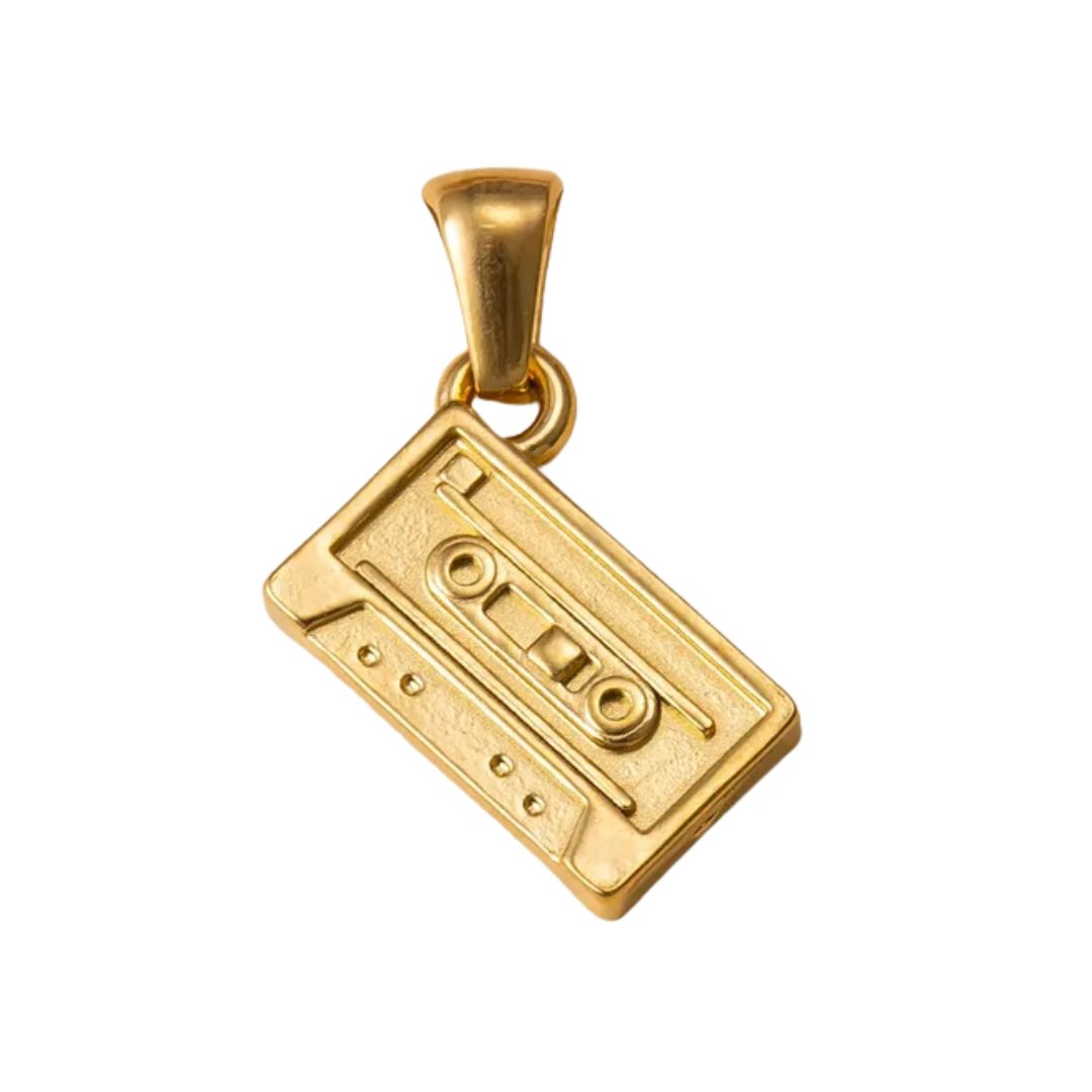 CHARMS | Anhänger 'Mixtape' gold
