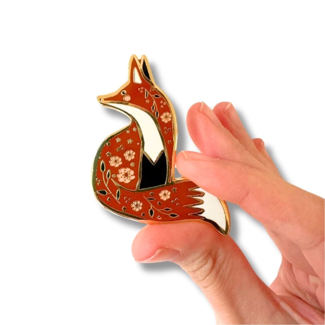 Fuchs Pin "Sei positiv"