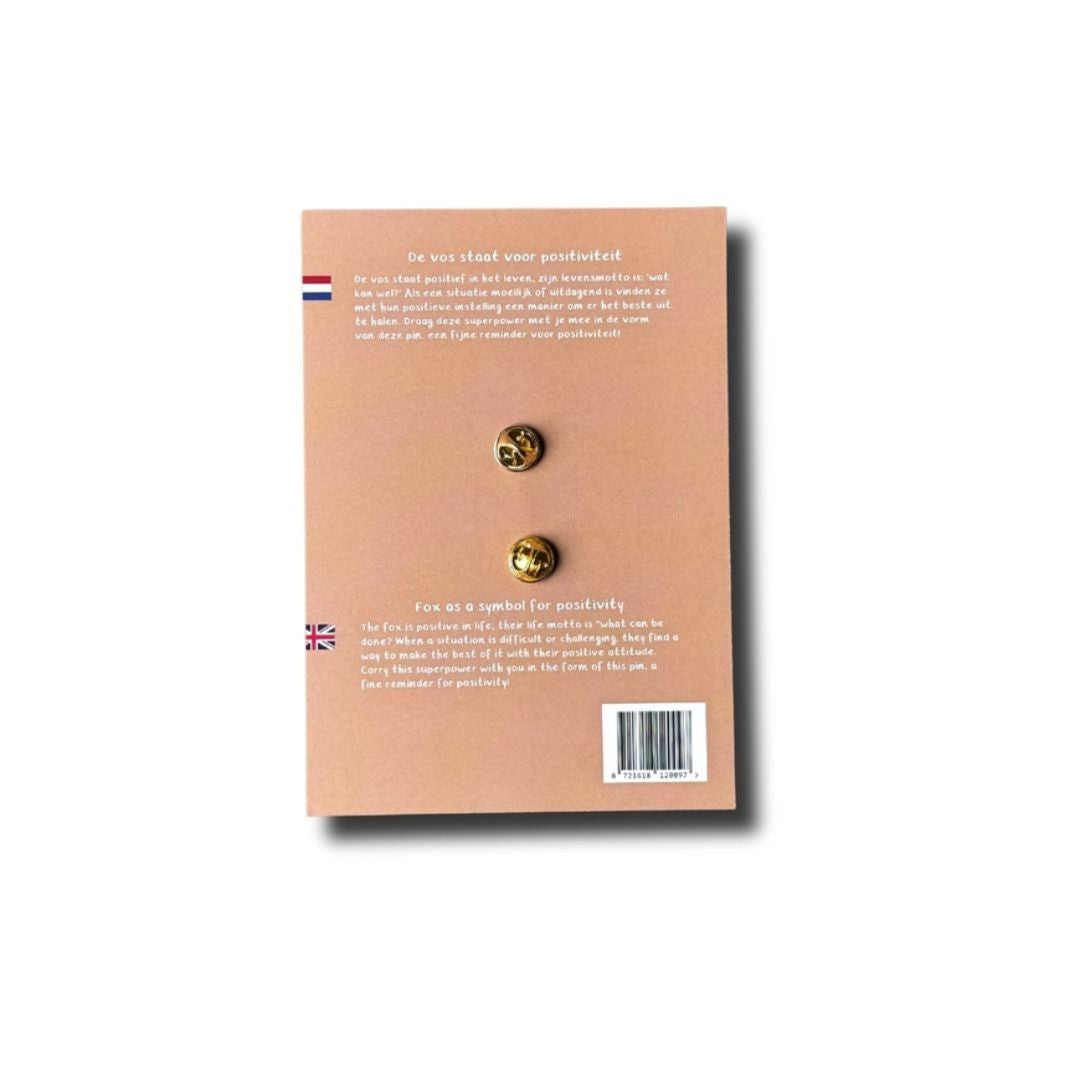 Fuchs Pin "Sei positiv"