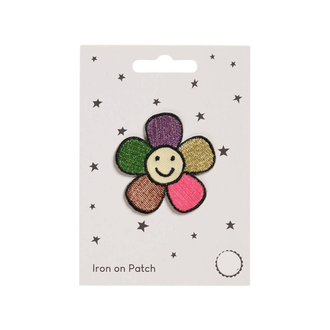 Aufnäher zum Aufbügeln 'Happy Flower'
