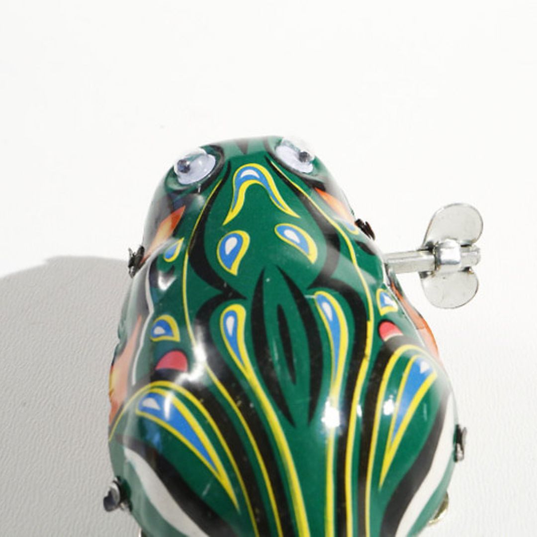 Aufziehspielzeug 'Frosch mit Augen'