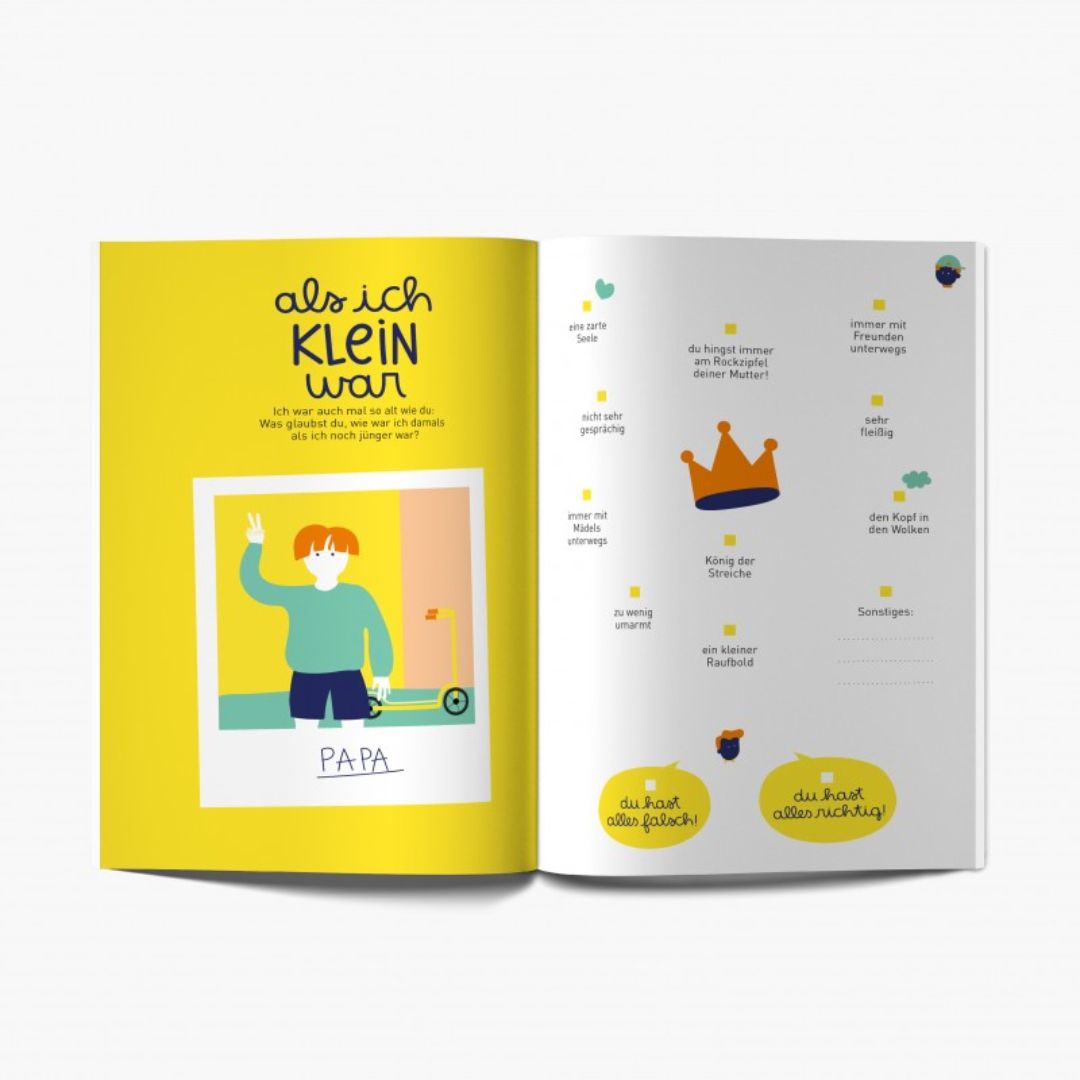 Ausfüllbuch: Wie der Vater so der Sohn Erinnerungsbuch