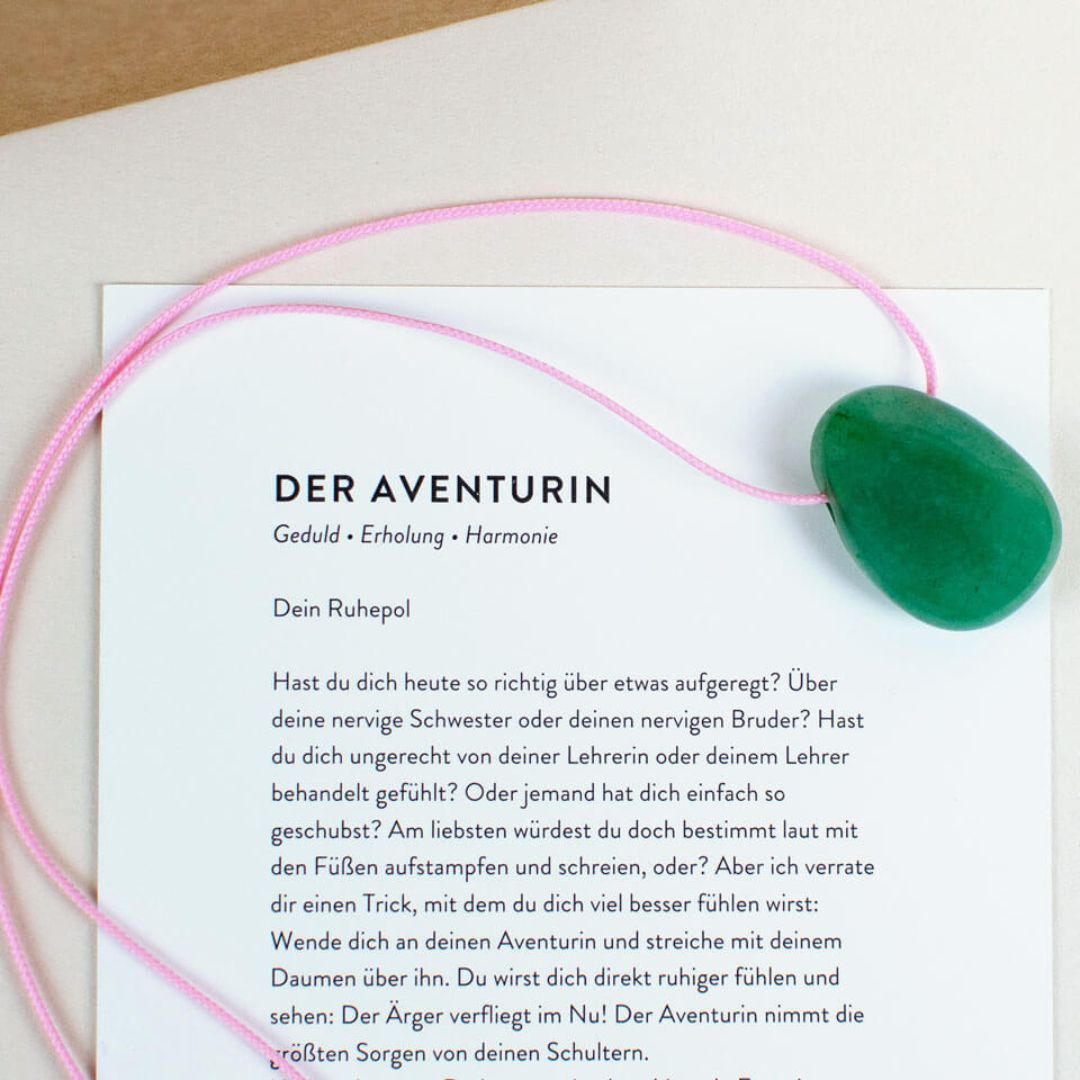Kette mit Anhänger Aventurin