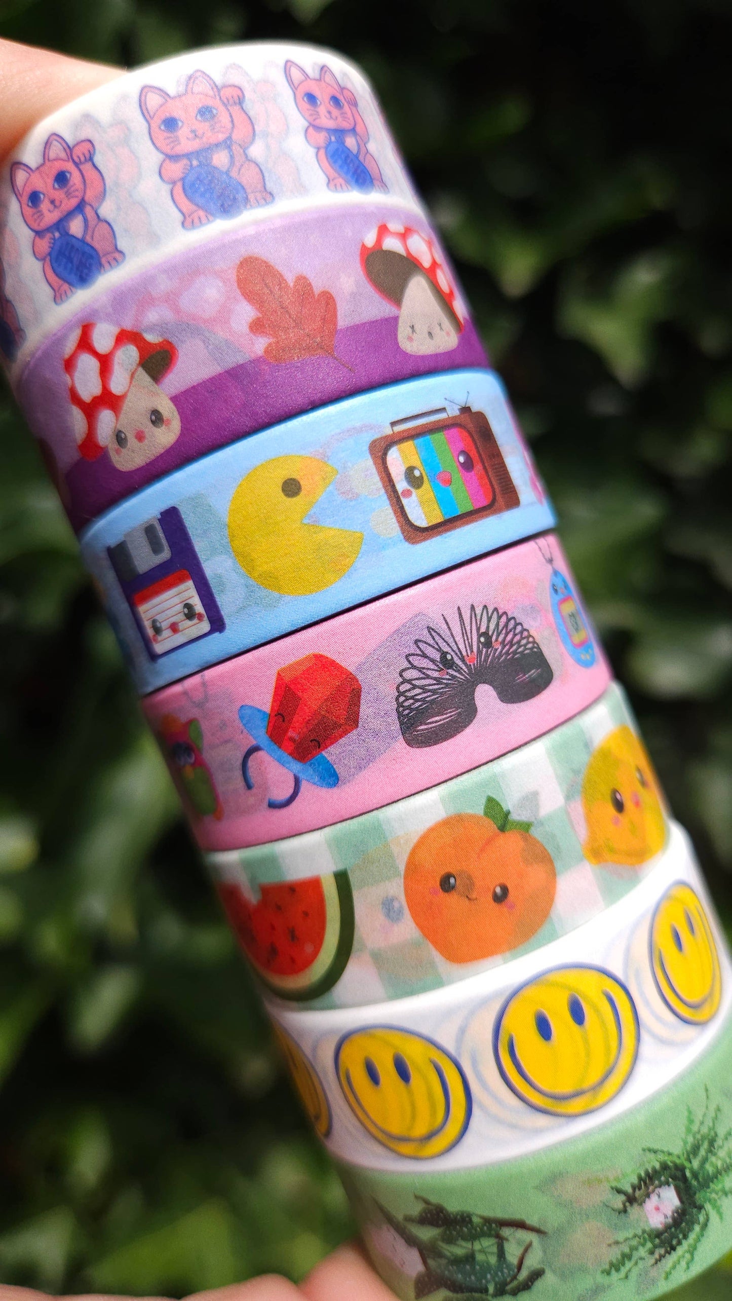 Washi Tape mit Glückskatze Maneki Neko – Deko-Klebeband 15 mm x 10 m