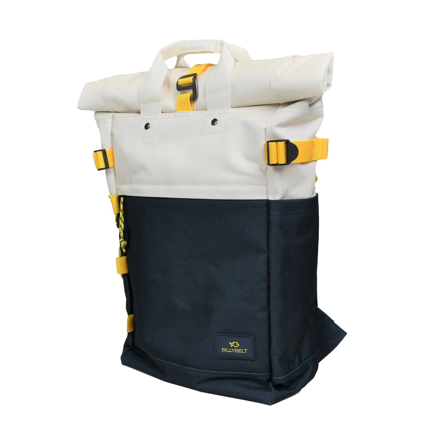 Rolltop-Rucksack mehrfarbig elfenbein/marineblau