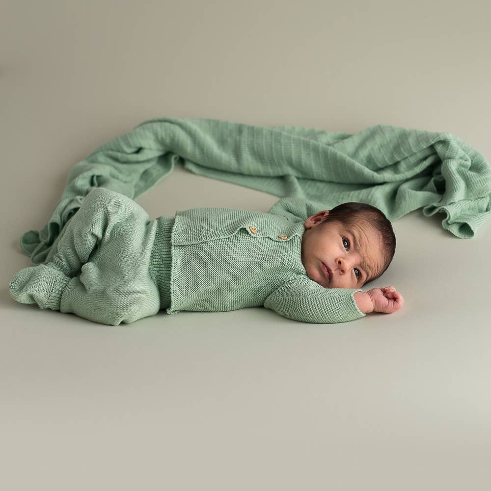 Neugeborenen und Baby Strickset mintgrün