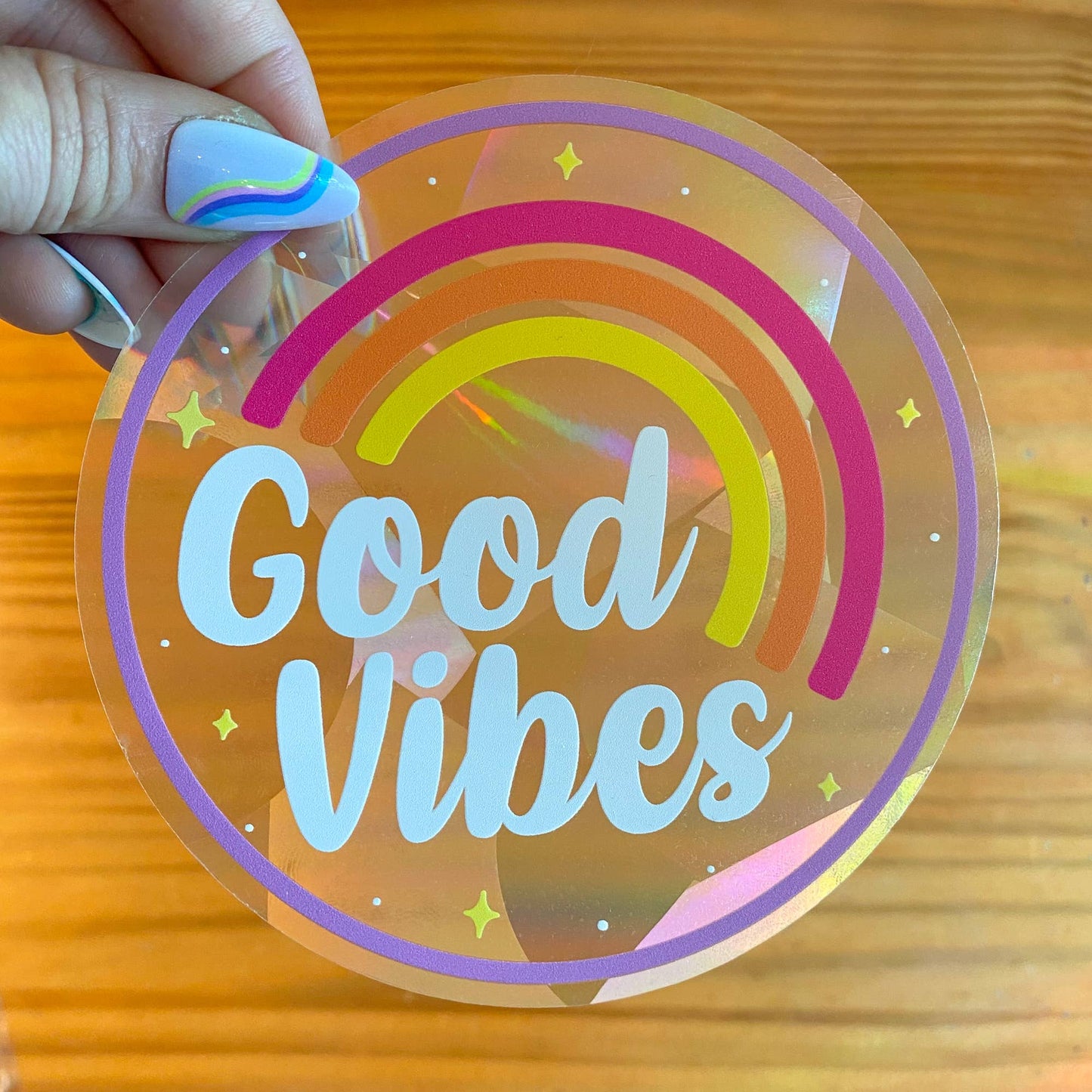 Good Vibes Suncatcher Aufkleber