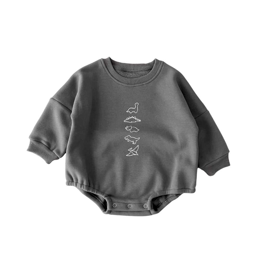 Baby Body Langarm geplüscht 'Dino'