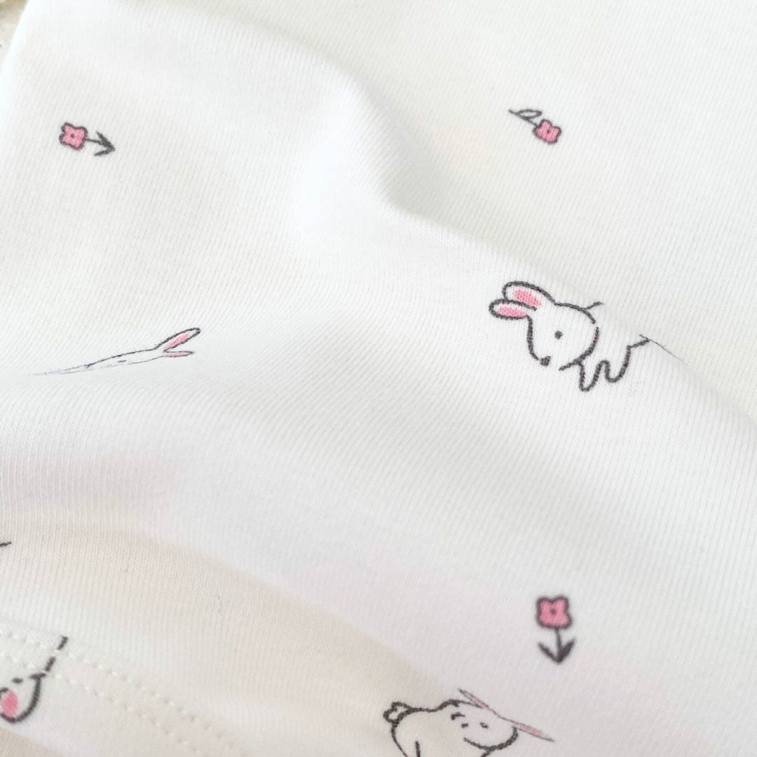 Baby Body langarm mit Hasen Allover Print