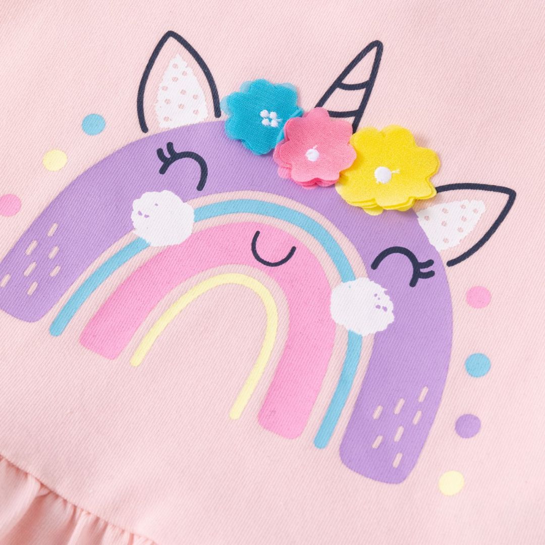 Baby Langarmshirt 'Regenbogendesign'