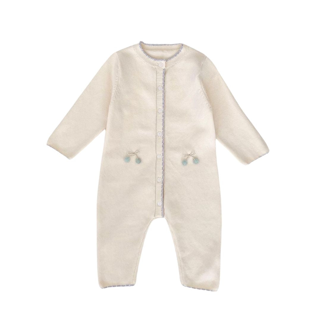 Baby Strampler Langarm Overall mit Applikation